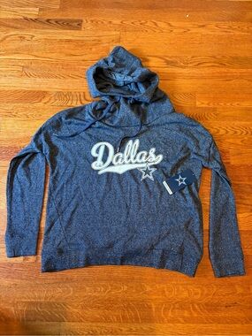 Dallas cowboys  Hoodie Sweatshirt - Navy sparkly NEW medium